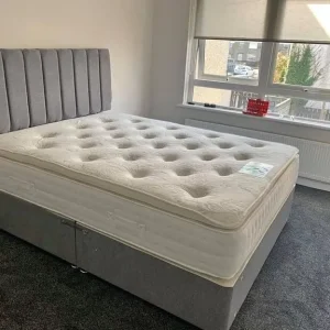 Double Divan Bed with Mattress – Ready to Use