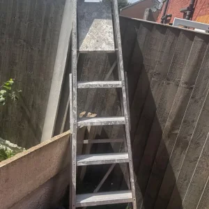 Tall high ladder
