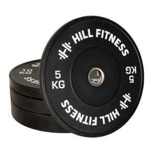 Hill Icon Black Bumper Plates 100kg Set - Image 2