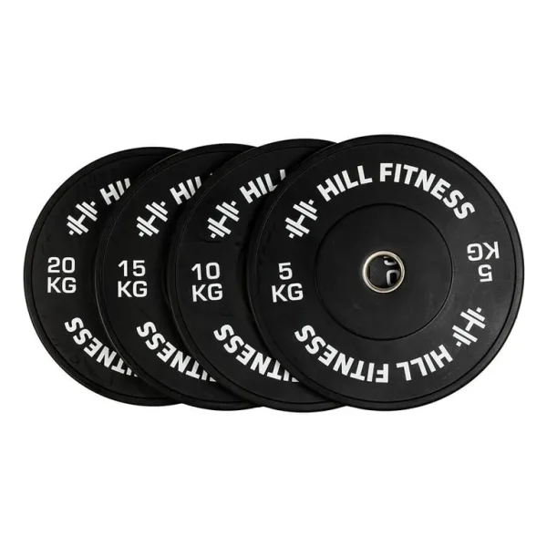 Hill Icon Black Bumper Plates 100kg Set