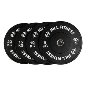 Hill Icon Black Bumper Plates 100kg Set