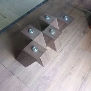 Dining table with 6 chairs and matching coffee table - Image 4