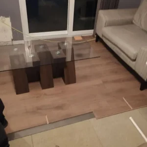 Dining table with 6 chairs and matching coffee table - Image 5