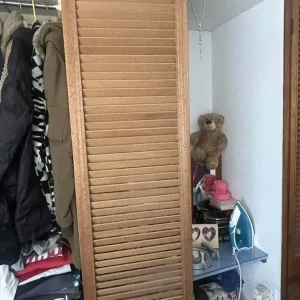 Two single and two double wardrobe doors with handles - Image 4
