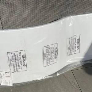 White P-Shaped Bath Panel