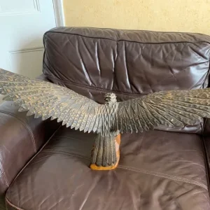 Hand crafted wooden eagle ornament from the 1960s/70s - Image 6