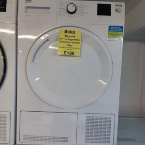 BEKO 10KG A+++ ENERGY RATED CONDENSER TUMBLE DRYER (WHITE)