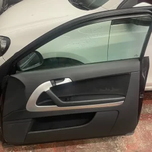 AUDI A3 2003-2013 BLACK FRONT DRIVER SIDE DOOR WITH WING MIRROR - Image 2