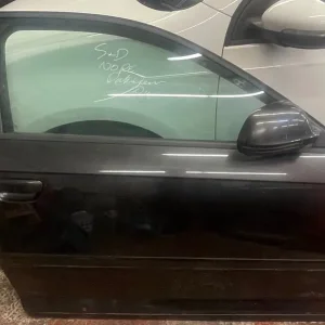 AUDI A3 2003-2013 BLACK FRONT DRIVER SIDE DOOR WITH WING MIRROR