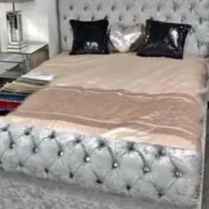 Double crush velvet bed