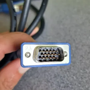 NEC 15" monitor with power and VGA leads - Image 7