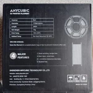 Anycubic 3D Printer Filament - Transparent 1.75mm - Image 2