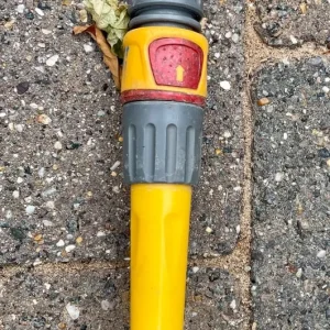 40 meter grey yellow Hozelock garden hose with fittings both ends - Image 4
