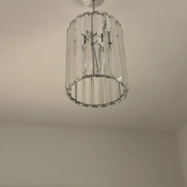 Easy to fit crystal ceiling shade