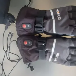 Heated biker gloves