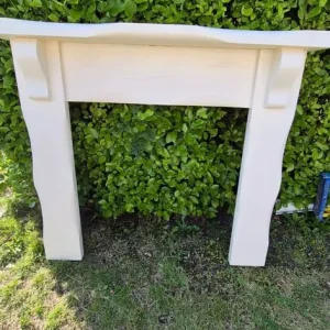 Cream fire surround