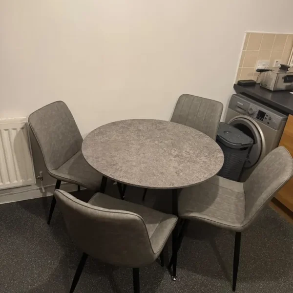 Dining table and chairs