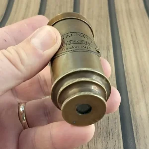 Vintage brass telescope, Royal Navy model 1915 - Image 6
