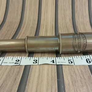 Vintage brass telescope, Royal Navy model 1915