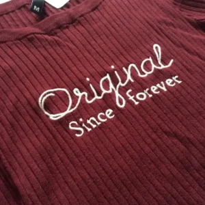 H&M Burgundy Top - Image 2