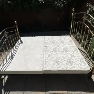 And So To Bed THYME Brass 5ft King Bed Frame with Relyon Divan Bases - Image 3