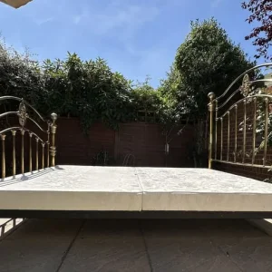 And So To Bed THYME Brass 5ft King Bed Frame with Relyon Divan Bases - Image 4
