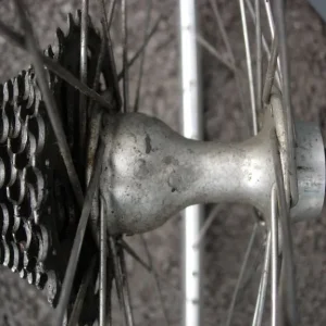 Campagnolo Mirage 10 Speed Rear Wheel – Polished Alloy, Double Walled, Eyeletted - Image 5
