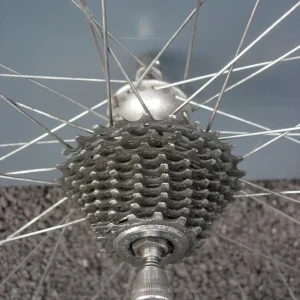 Campagnolo Mirage 10 Speed Rear Wheel – Polished Alloy, Double Walled, Eyeletted - Image 7