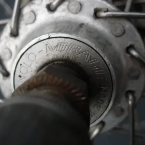 Campagnolo Mirage 10 Speed Rear Wheel – Polished Alloy, Double Walled, Eyeletted