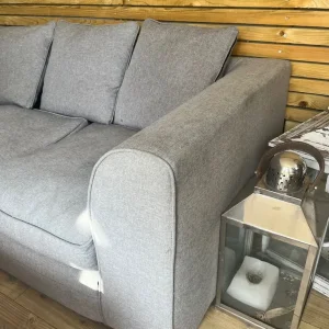 Grey Corner Sofa – L-Shaped Sectional, Good Condition - Image 2