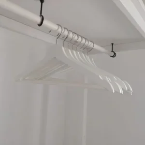IKEA Bumerang white wooden clothes hangers (pack of 8) - Image 2
