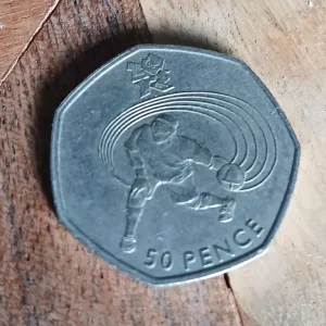 2012 Olympics Shot Put 50p coin