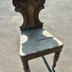 Antique Carved Wooden Side Chair - Image 2