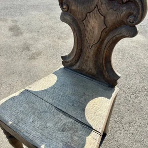 Antique Carved Wooden Side Chair - Image 3