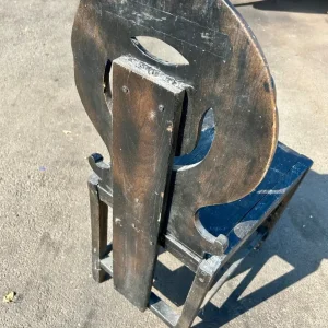 Antique Carved Wooden Side Chair - Image 4