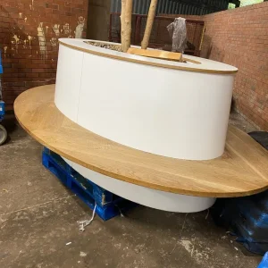 Large oak bench - Image 2