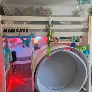 Single loft bed with reading nook and hideaway - Image 6