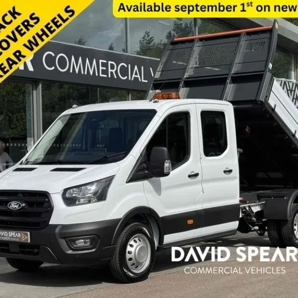 Ford Transit 130ps 350 Leader 7 Seat Double Cab Tipper with A/C and Nav