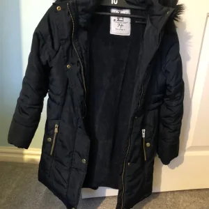 Girls Blue Winter Coat - Image 2