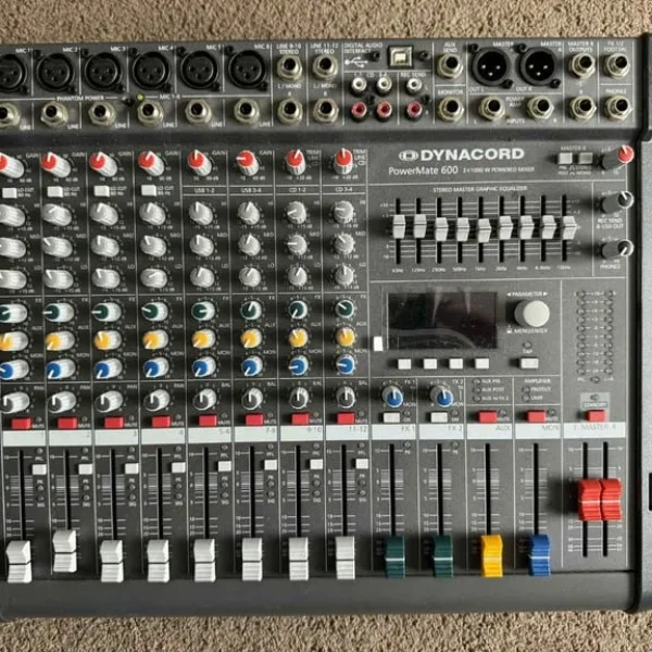 Dynacord PowerMate 600-3 Powermixer, 2x 1000 W / 4 Ohm