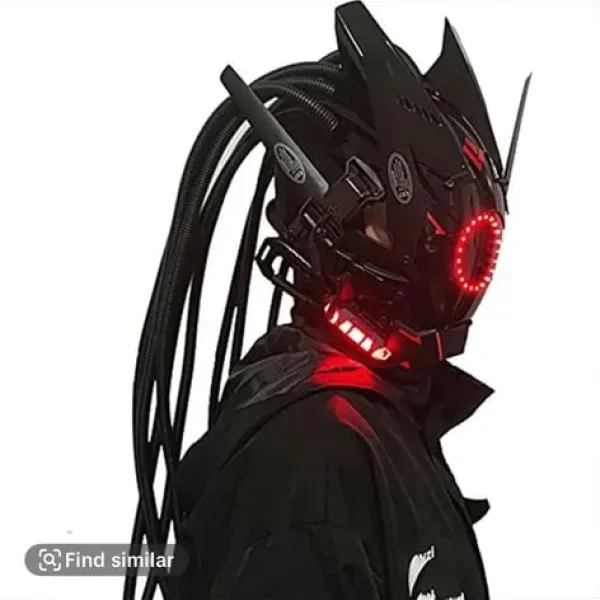LED hair braid mask