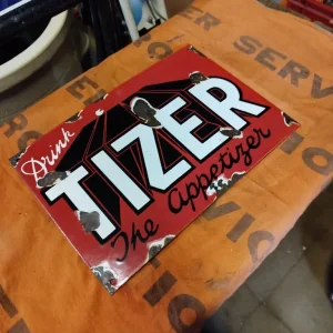 Vintage Tizer Enamel Sign - Image 2