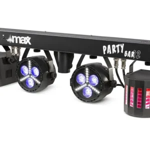 MAX PartyBar12 Disco Party Light Bar with Stand & Case - Image 2