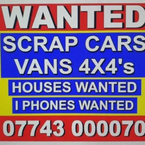 Scrap vehicles bought for cash