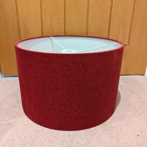 red lampshade