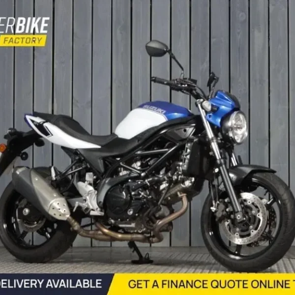 2018 Suzuki SV650 Blue and White