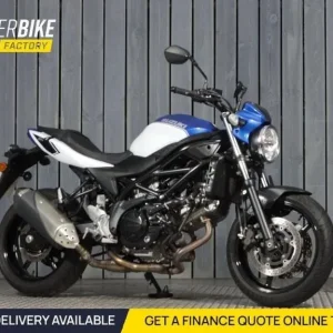 2018 Suzuki SV650 Blue and White