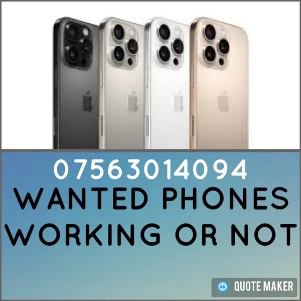 iPhone 16 Pro Max, 15 Pro, 14 Plus, 13, 12 and Samsung Devices