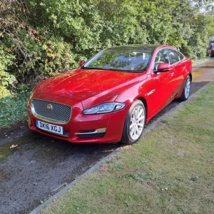 2016 Jaguar XJ Saloon, Italian Racing Red, Euro 6b, V6 Diesel