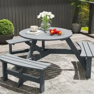 6 seater round picnic table - Image 3